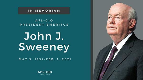 RIP John Sweeney AFL CIO President Emeritus American Federation Of   Unnamed 0 